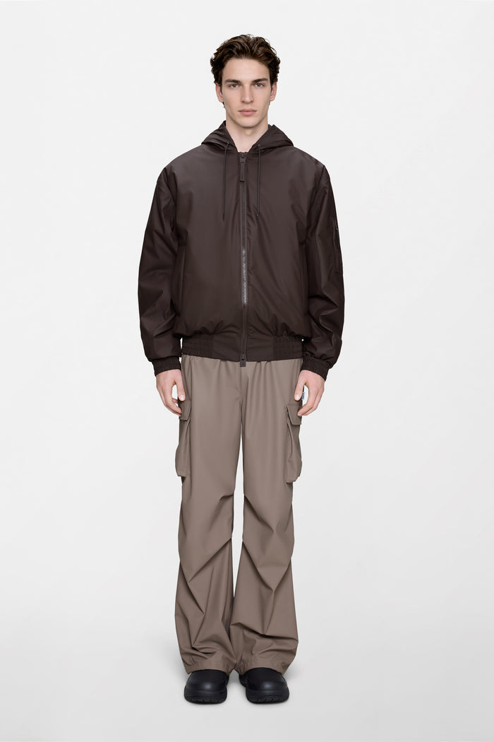RAINS Lohja Insulated Bomber Jacket Bark Jacket