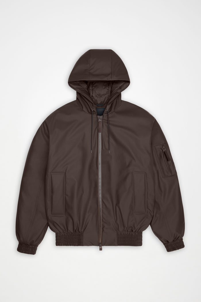 RAINS Lohja Insulated Bomber Jacket Bark Jacket