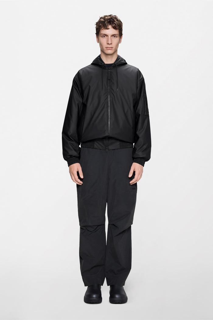 RAINS Lohja Insulated Bomber Jacket Black Jacket