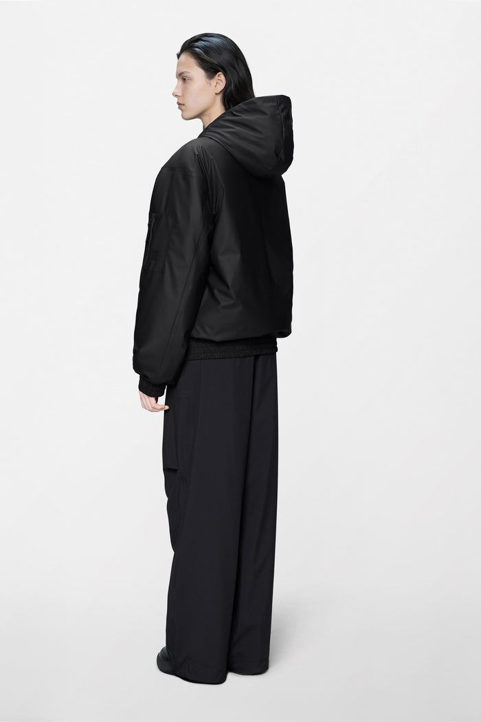RAINS Lohja Insulated Bomber Jacket Black Jacket