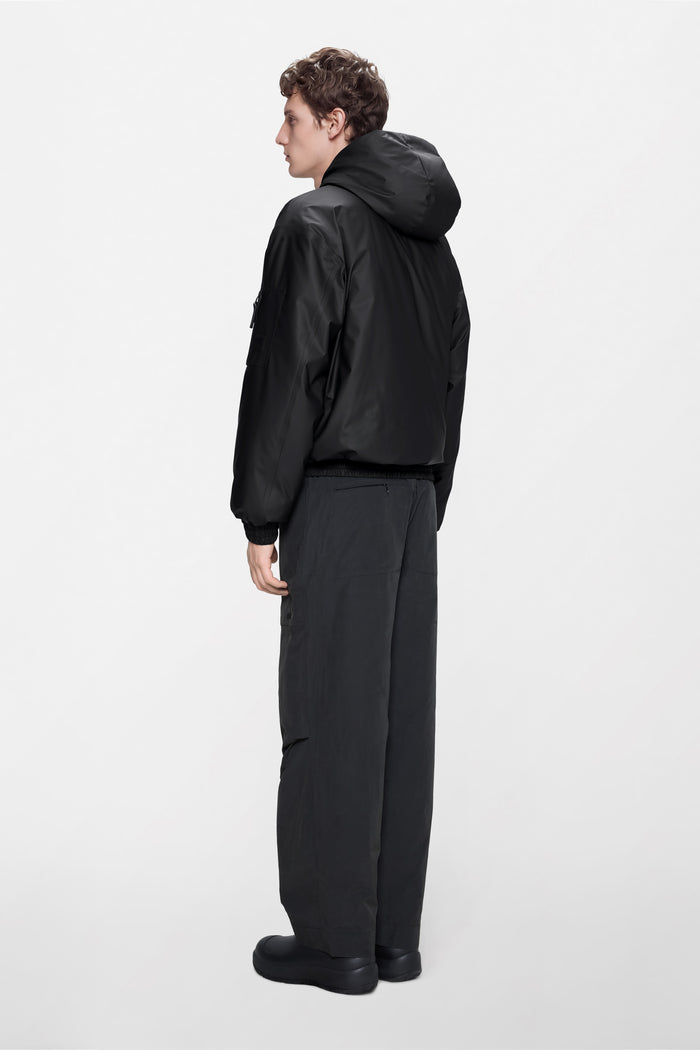 RAINS Lohja Insulated Bomber Jacket Black Jacket