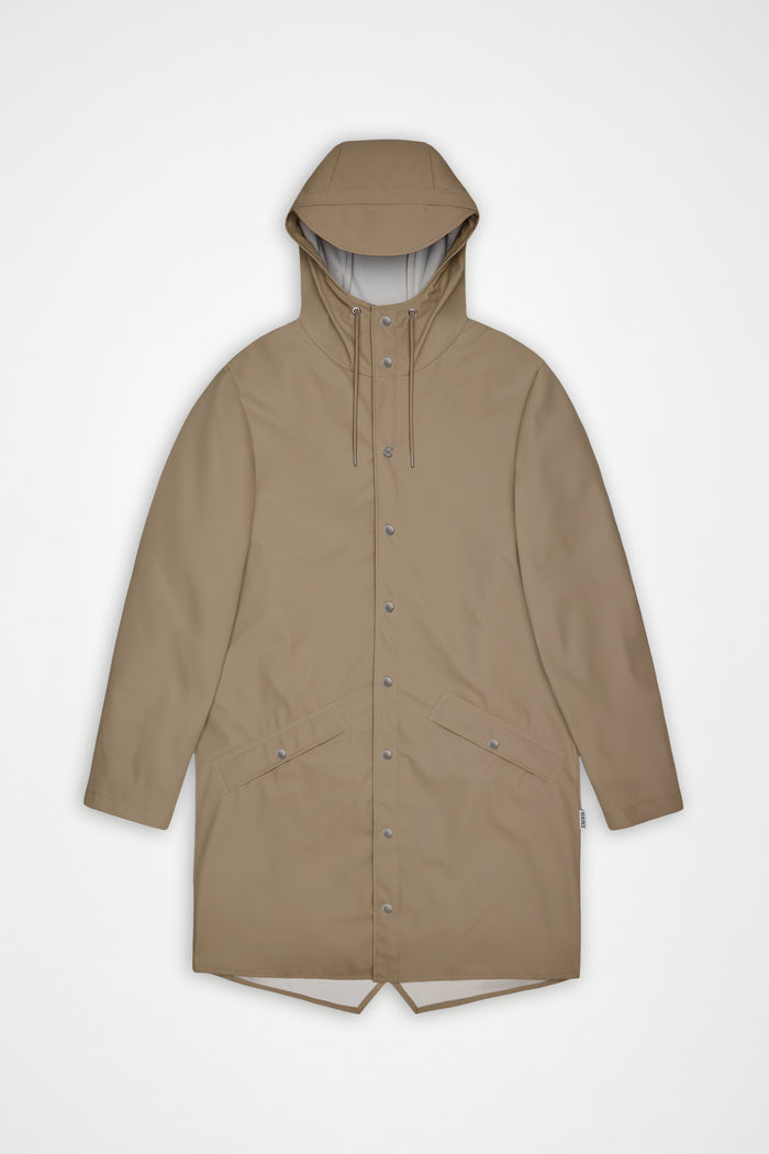 RAINS Long Jacket Beige Jacket