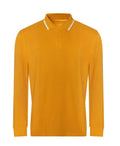 Long sleeve tipped polo