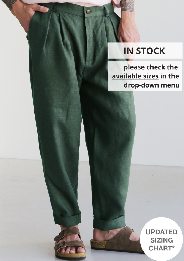 Loose Pleated Pants CEDAR - IN STOCK