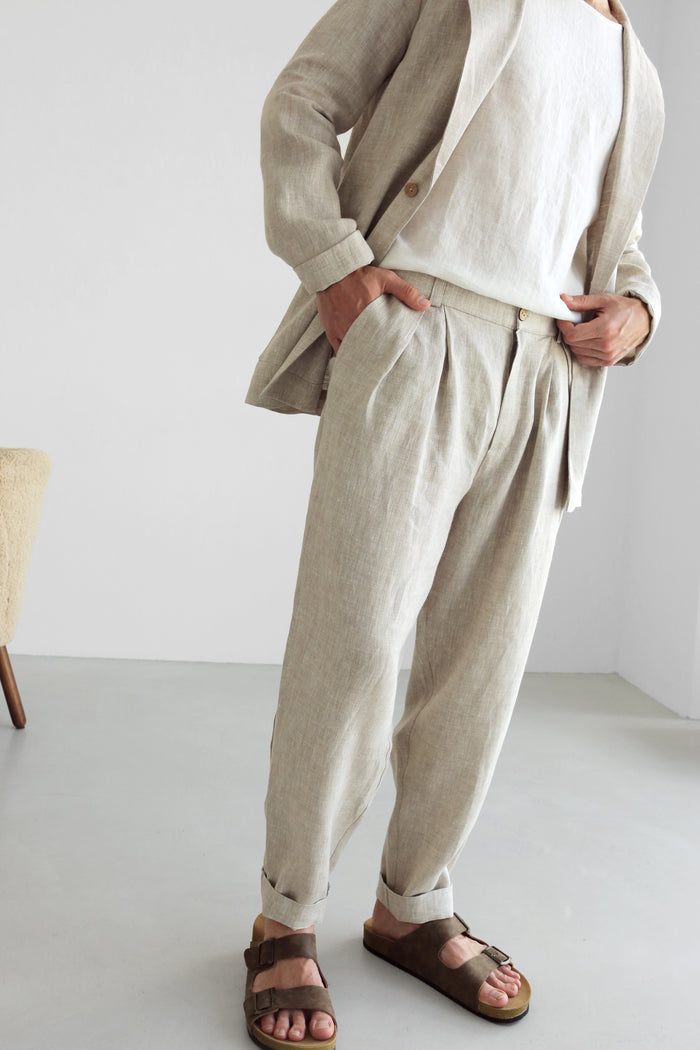 Loose Pleated Pants CEDAR - IN STOCK