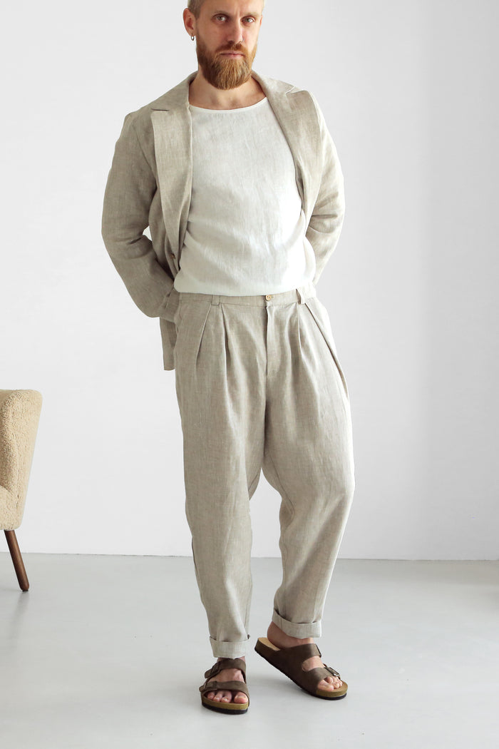 Loose Pleated Pants CEDAR - IN STOCK