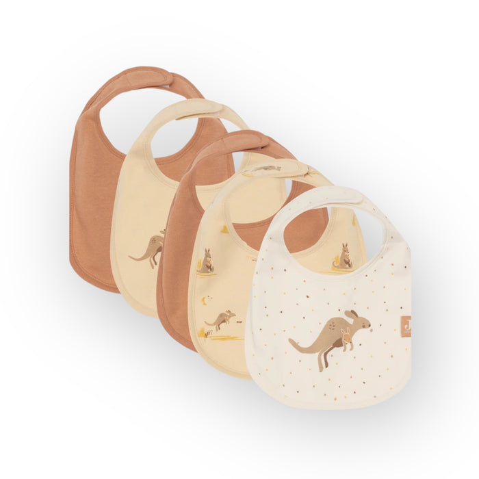 Lot de 5 bavoirs | Kangourou