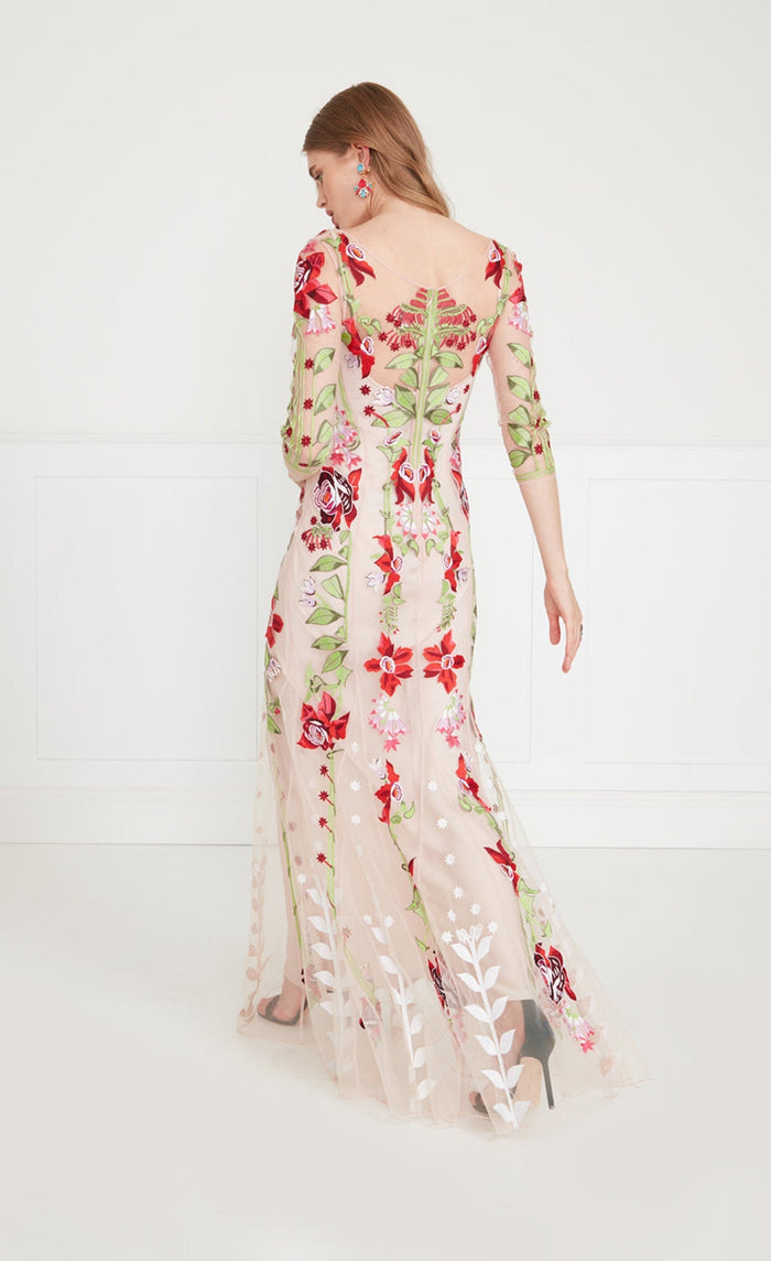 Lucille V-Neck Dress - Cameo Pink