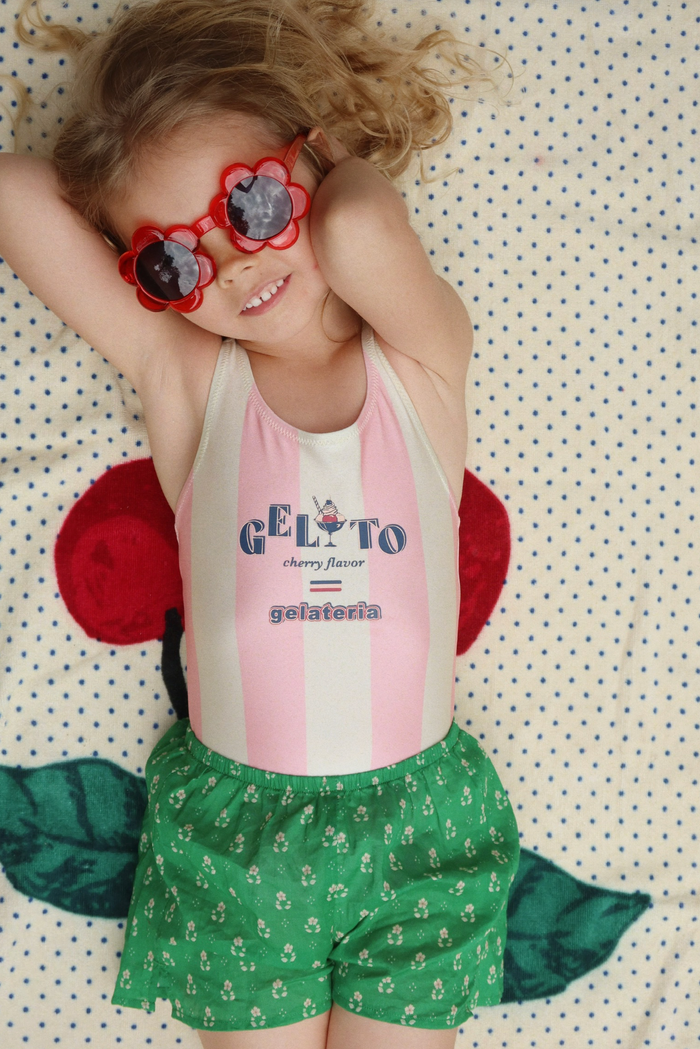 Lunettes de soleil | Fleurs rouges