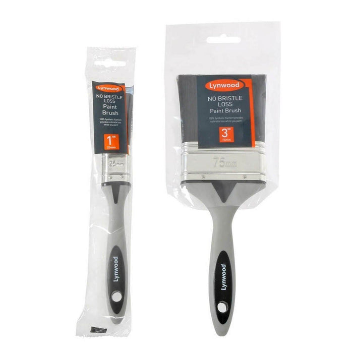 Lynwood No Bristle Loss Paintbrush Synthetic Easy Grip
