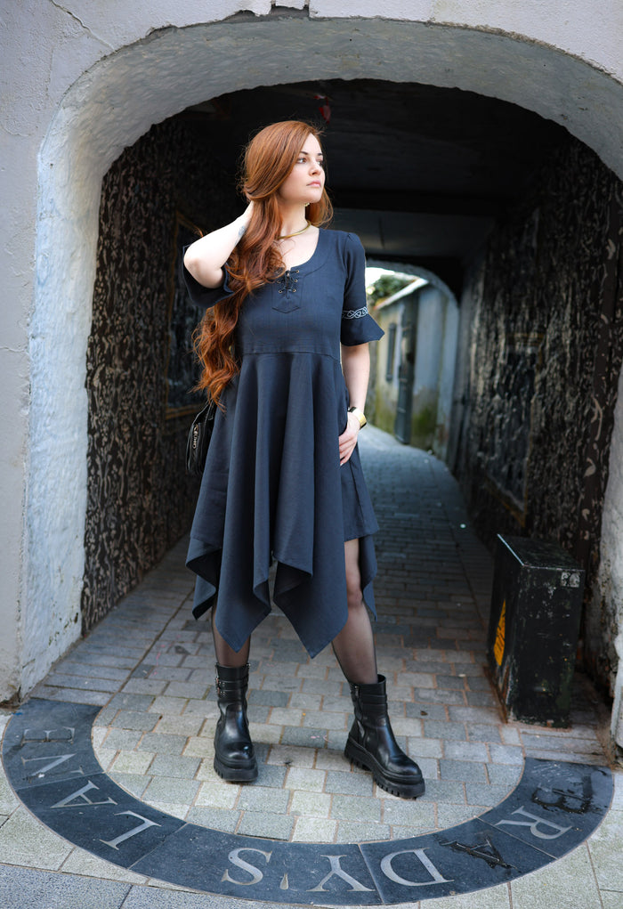 Macha Midnight Blue Corset Dress