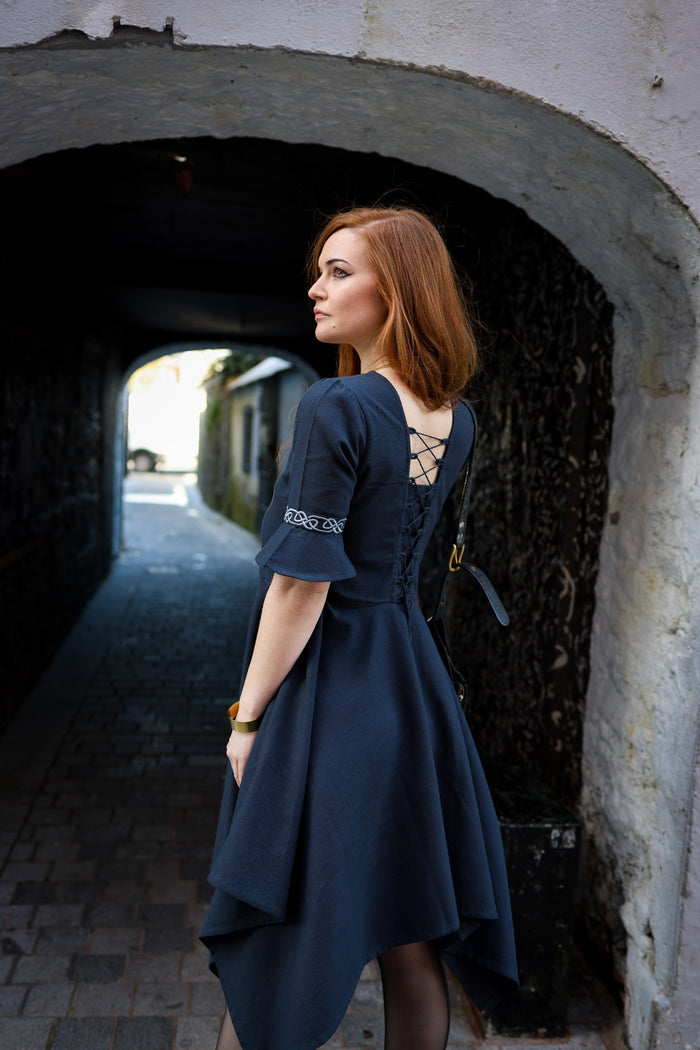 Macha Midnight Blue Corset Dress