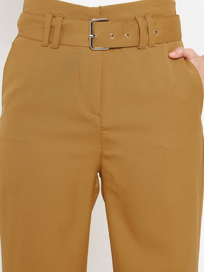 Madame Mustard Belted Palazzo