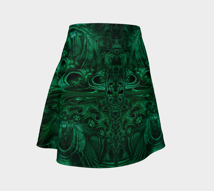Meganeuropsis High Waist Flare Skirt