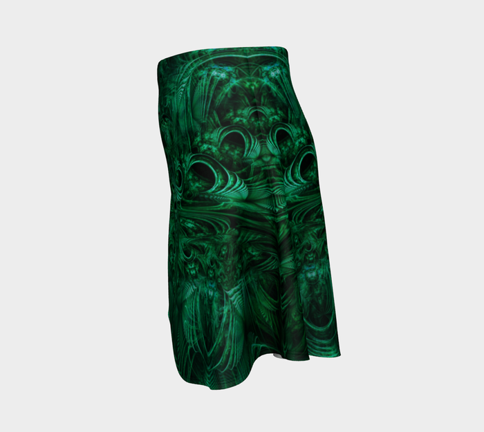 Meganeuropsis High Waist Flare Skirt