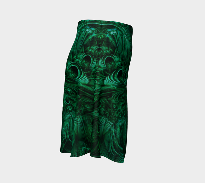 Meganeuropsis High Waist Flare Skirt