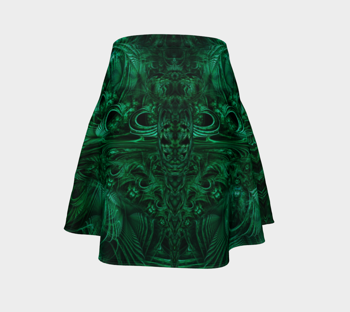 Meganeuropsis High Waist Flare Skirt