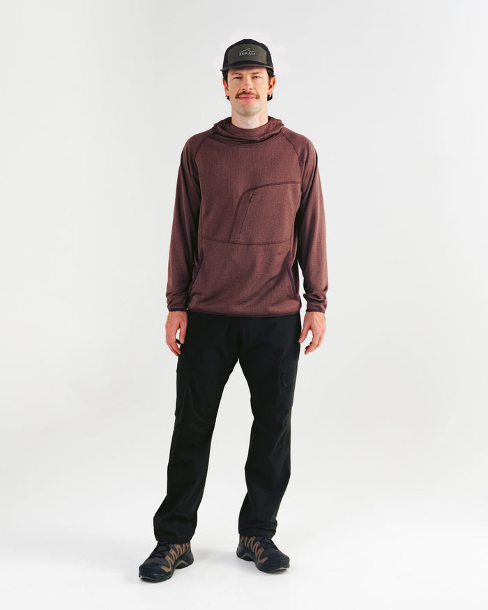 Mens Air-Grid Fleece Cacao