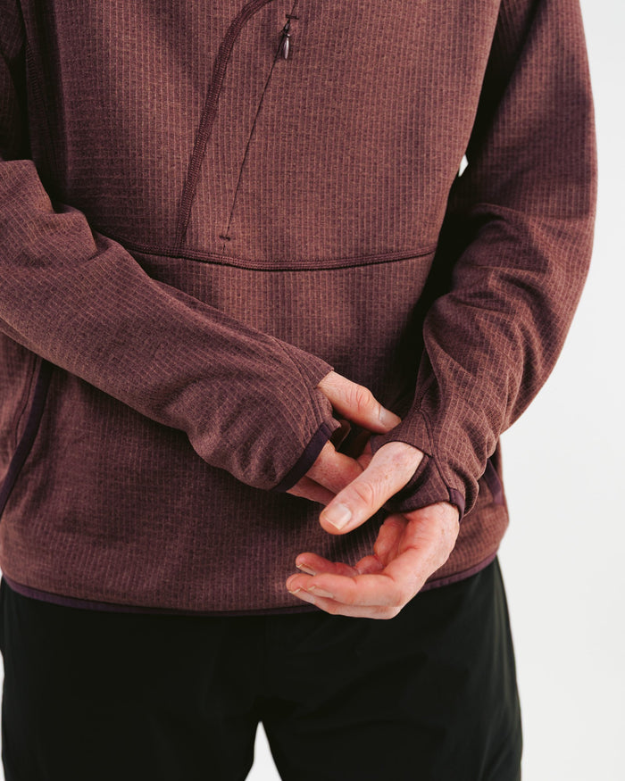 Mens Air-Grid Fleece Cacao