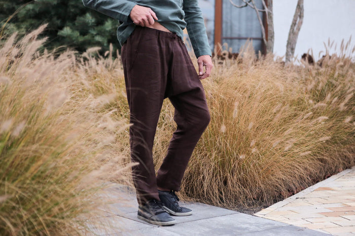 Men’s baggy linen pants HAWTHORN - IN STOCK