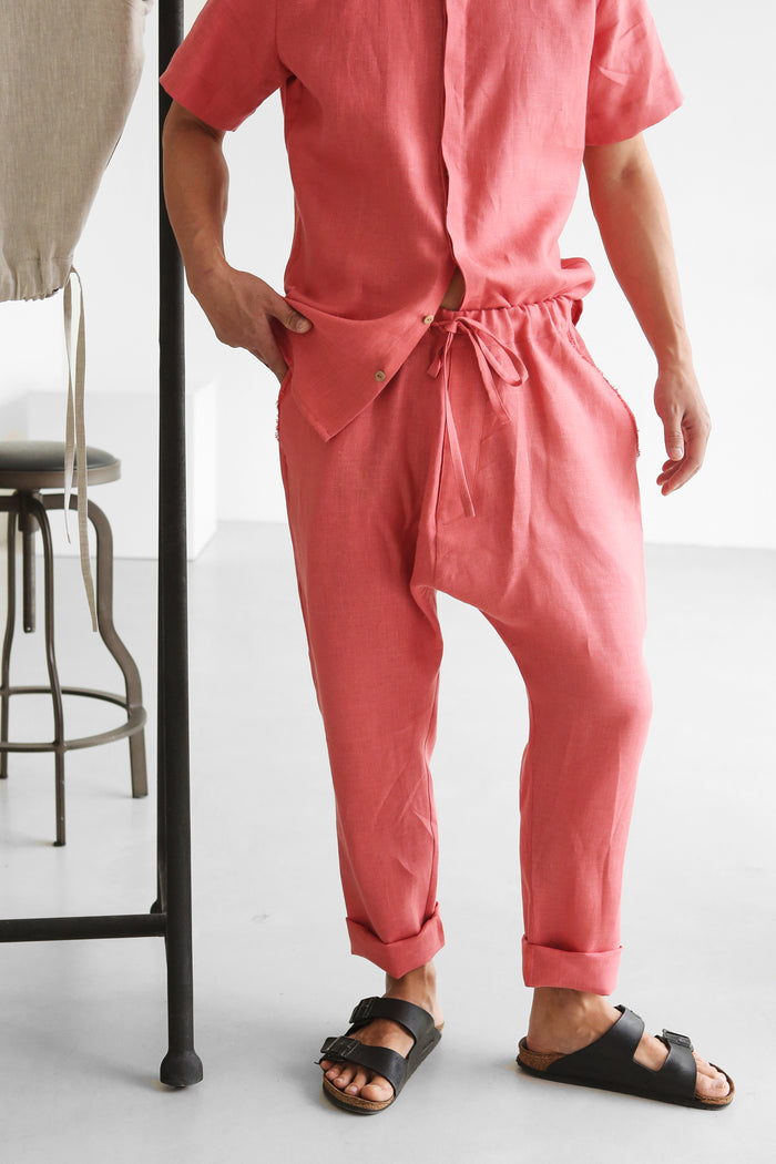 Men’s baggy linen pants HAWTHORN - IN STOCK