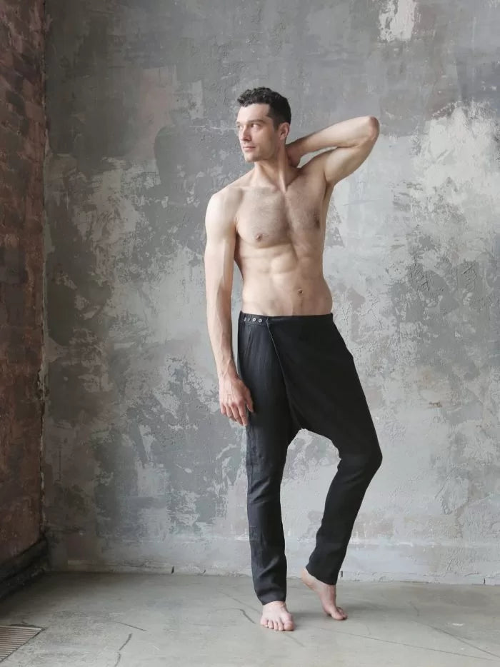 Men’s baggy linen pants HAZEL - IN STOCK