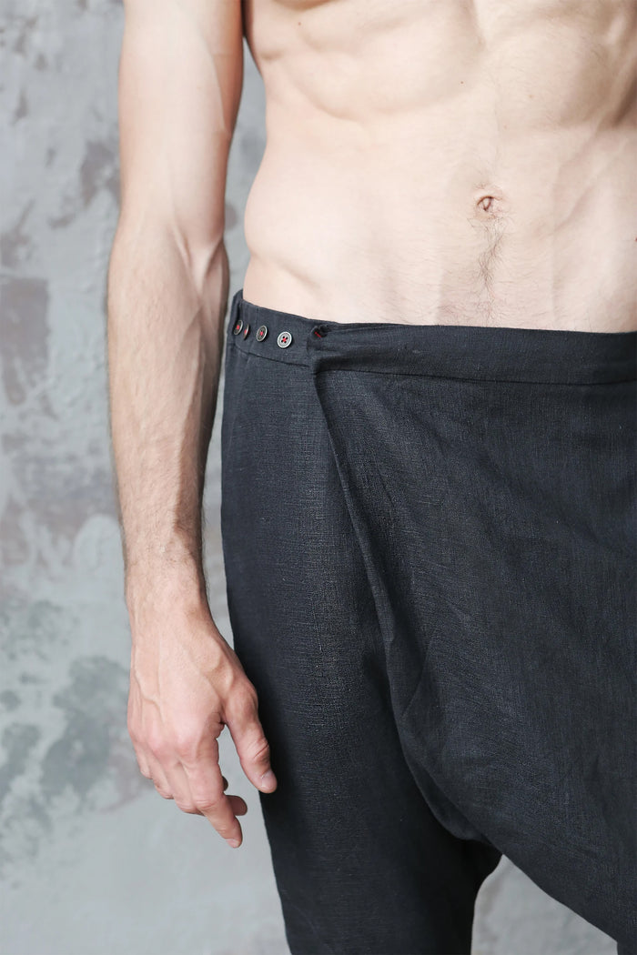 Men’s baggy linen pants HAZEL - IN STOCK