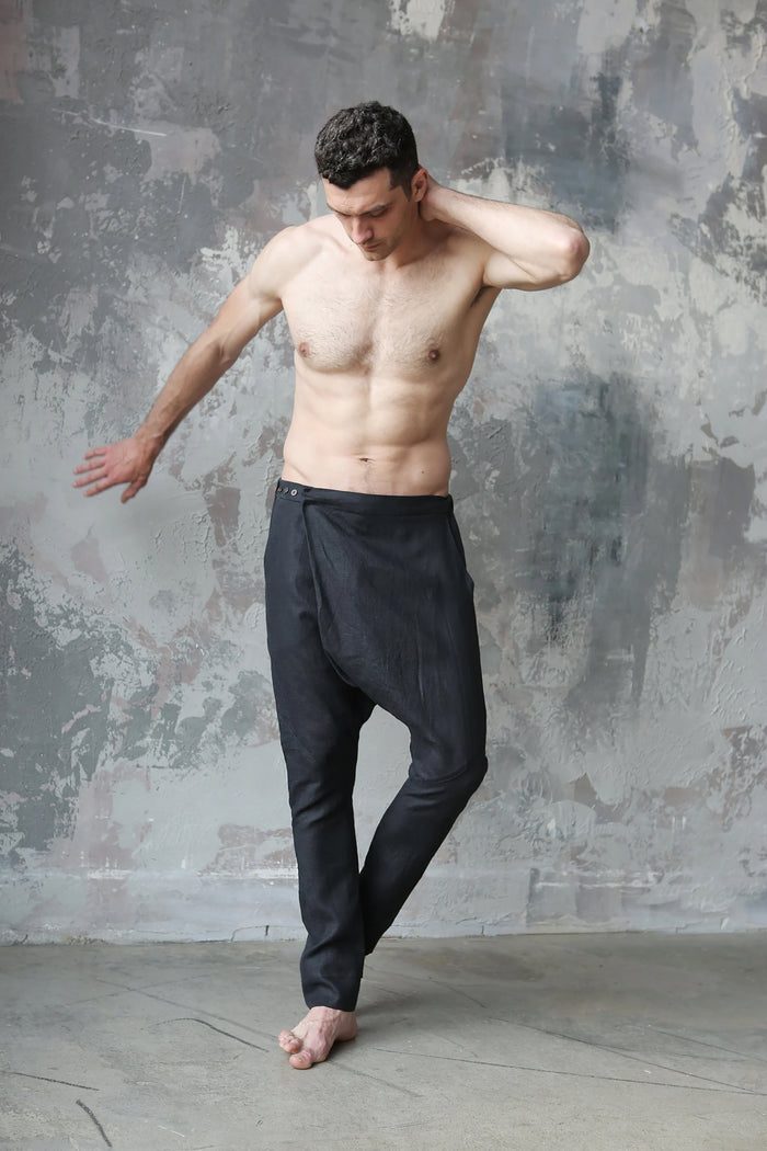 Men’s baggy linen pants HAZEL - IN STOCK
