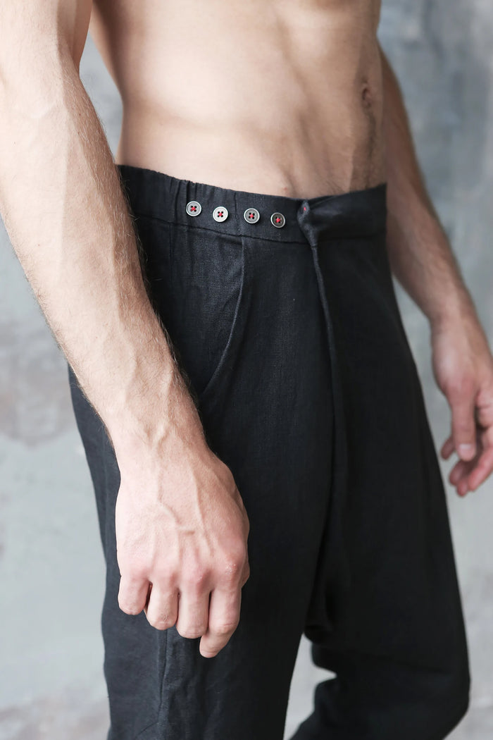 Men’s baggy linen pants HAZEL - IN STOCK