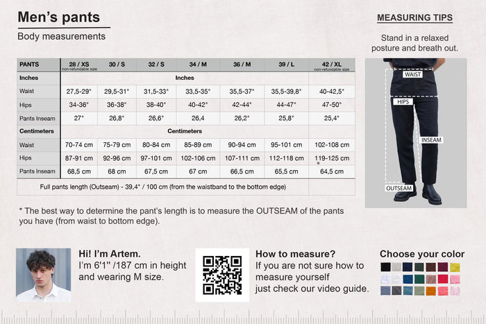 Men’s classic fit trousers LAUREL - IN STOCK