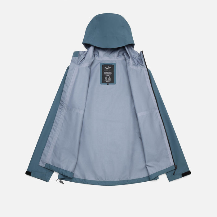 Mens Horizon 3L Rain Jacket Blue Lake