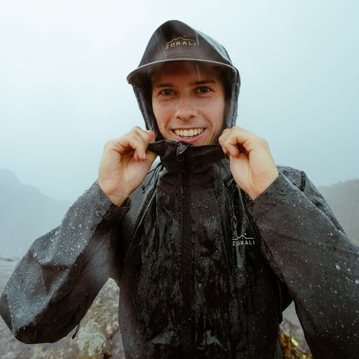 Mens Horizon 3L Rain Jacket Charcoal
