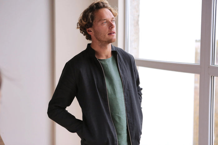 Men’s Linen Bomber MULBERRY - IN STOCK