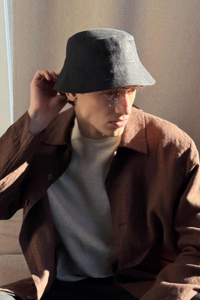 Men’s Linen Bucket Hat PECAN - IN STOCK
