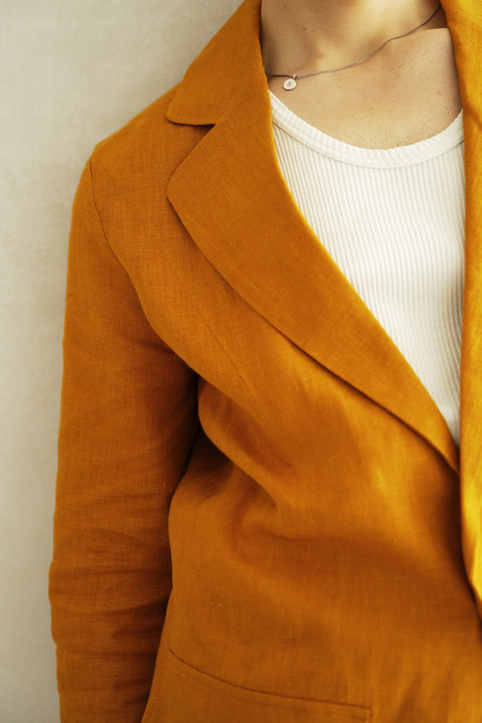 Men’s Linen Jacket LARCH - IN STOCK