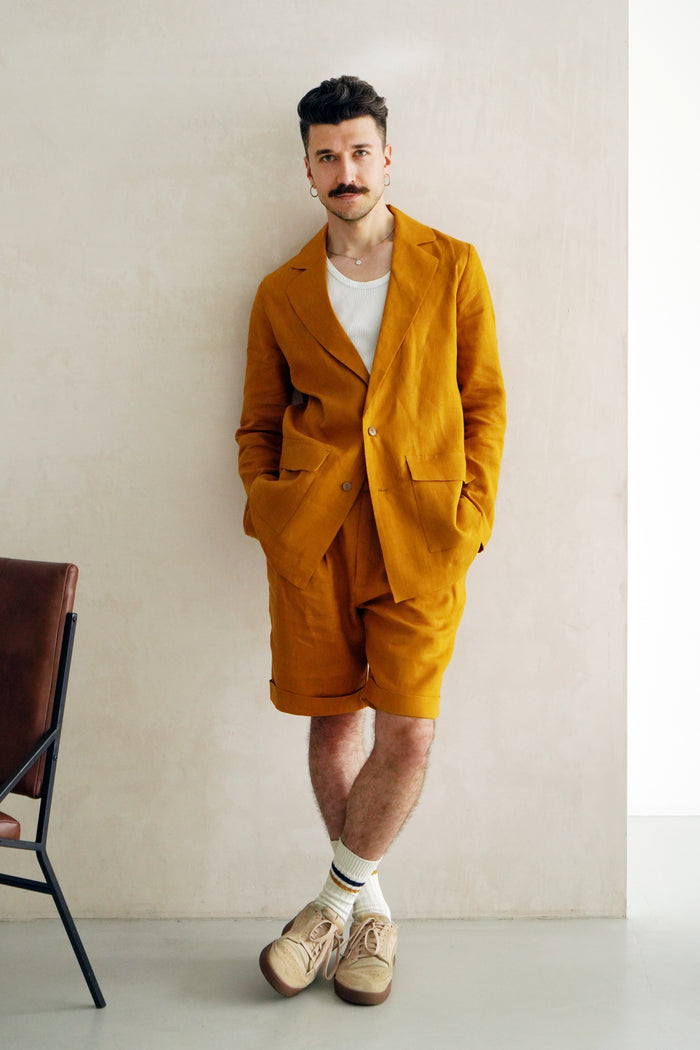 Men’s Linen Jacket LARCH - IN STOCK