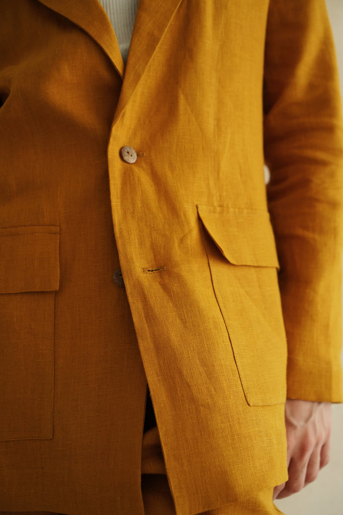Men’s Linen Jacket LARCH - IN STOCK