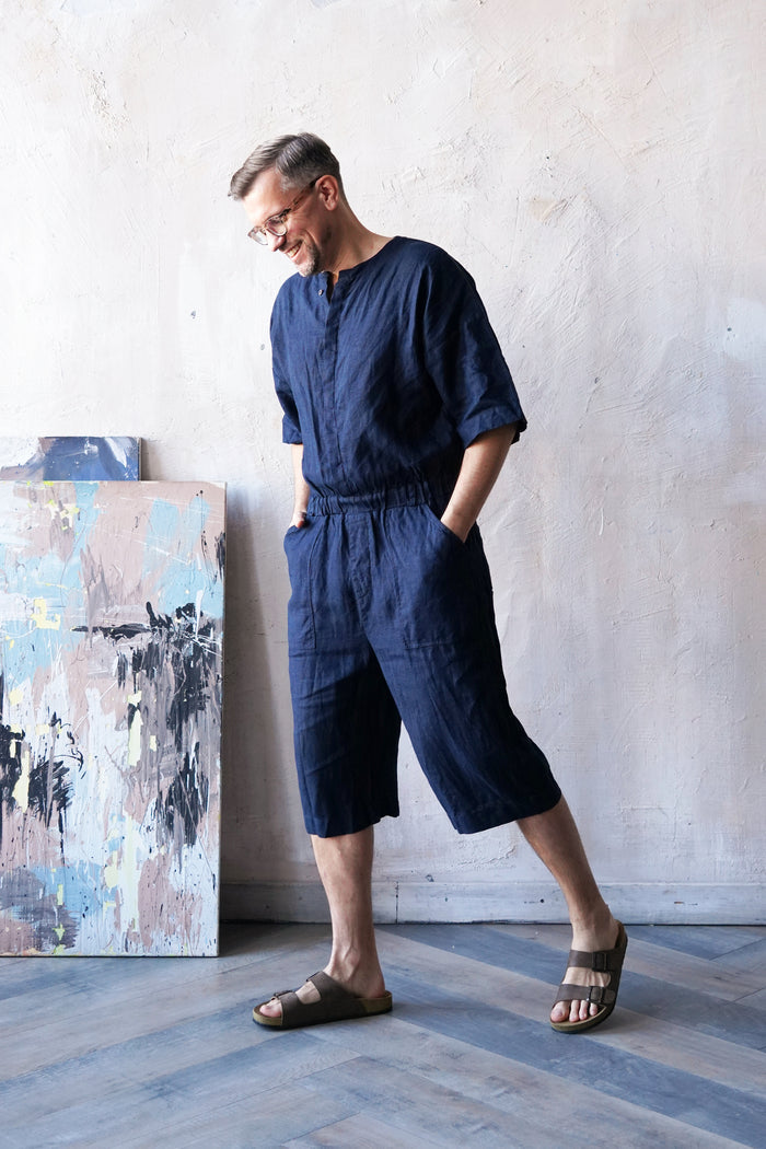 Mens Linen Jumpsuit CANNA - IN STOCK