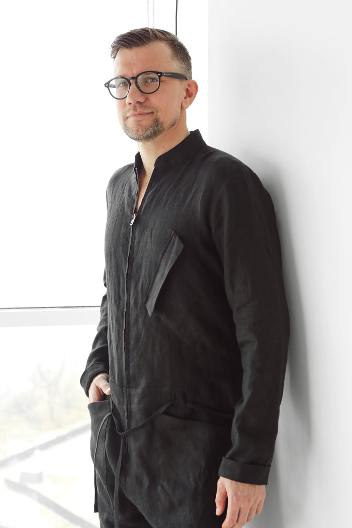 Mens Linen Jumpsuit PALO SANTO - IN STOCK