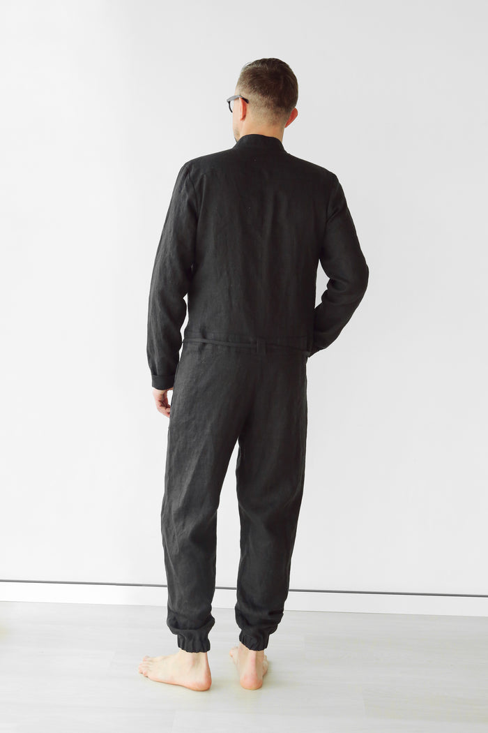 Mens Linen Jumpsuit PALO SANTO - IN STOCK