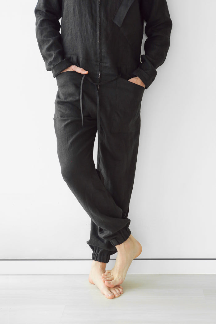 Mens Linen Jumpsuit PALO SANTO - IN STOCK