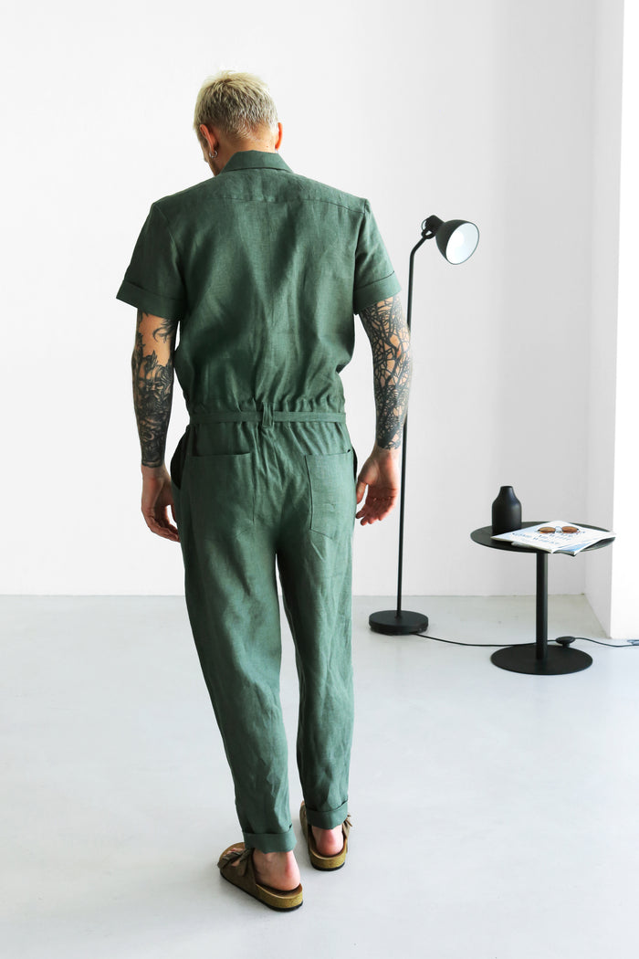 Mens Linen Jumpsuit SANDAL - IN STOCK