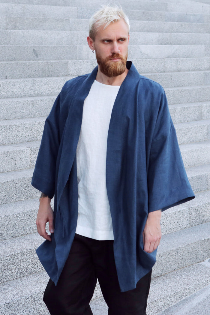 Men’s linen kimono SUGI - IN STOCK