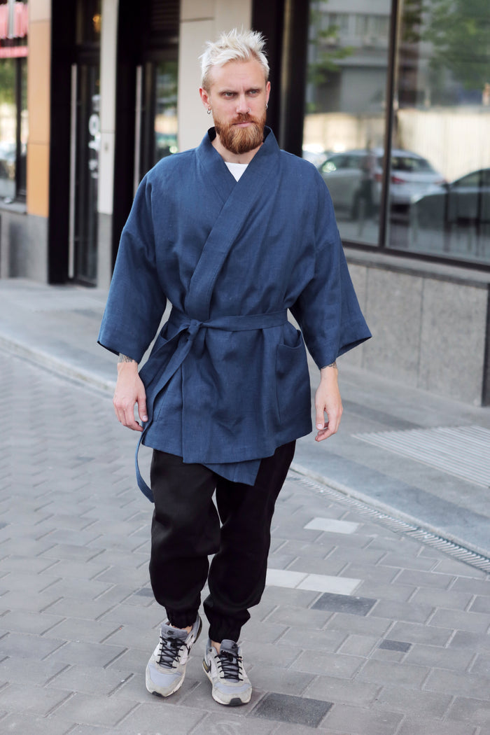 Men’s linen kimono SUGI - IN STOCK