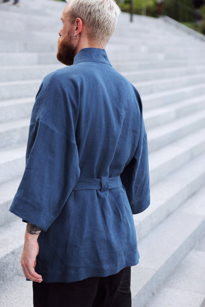 Men’s linen kimono SUGI - IN STOCK