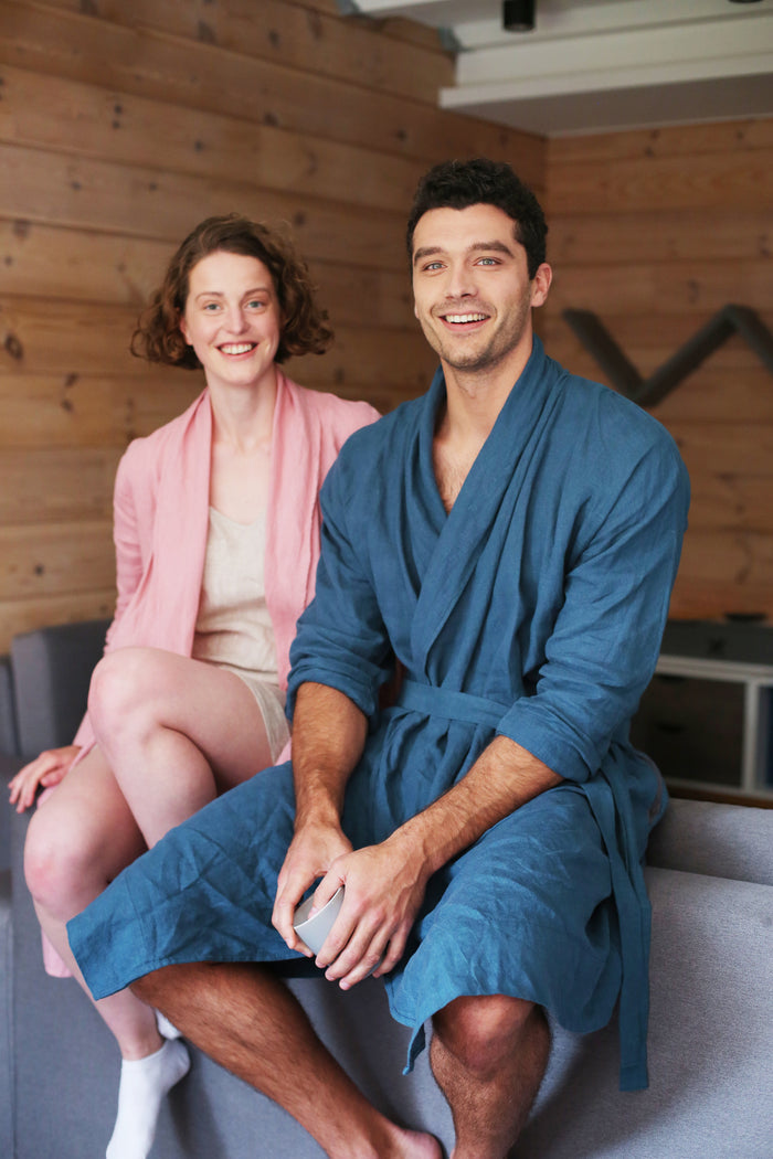 Men’s linen robe JUNIPER - IN STOCK