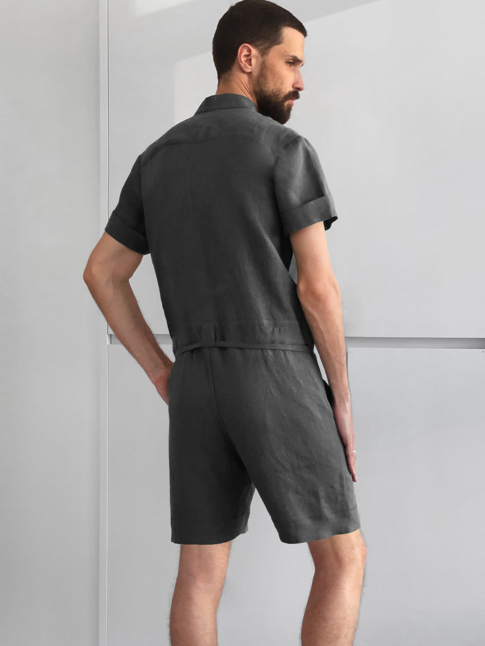 Mens Linen Romper PANDAN - IN STOCK