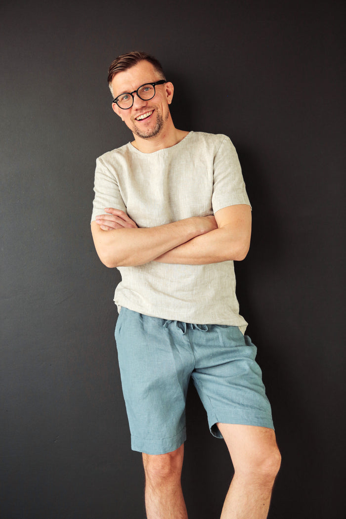 Men’s linen shorts ASH - IN STOCK