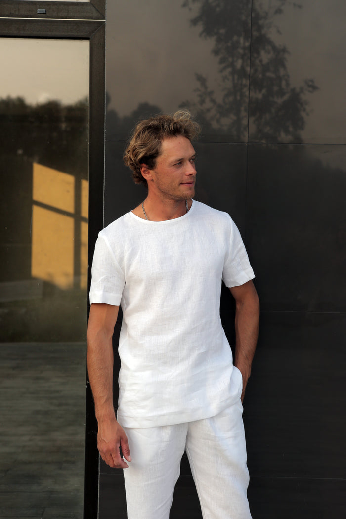 Men’s Linen T-Shirt LINDEN - IN STOCK