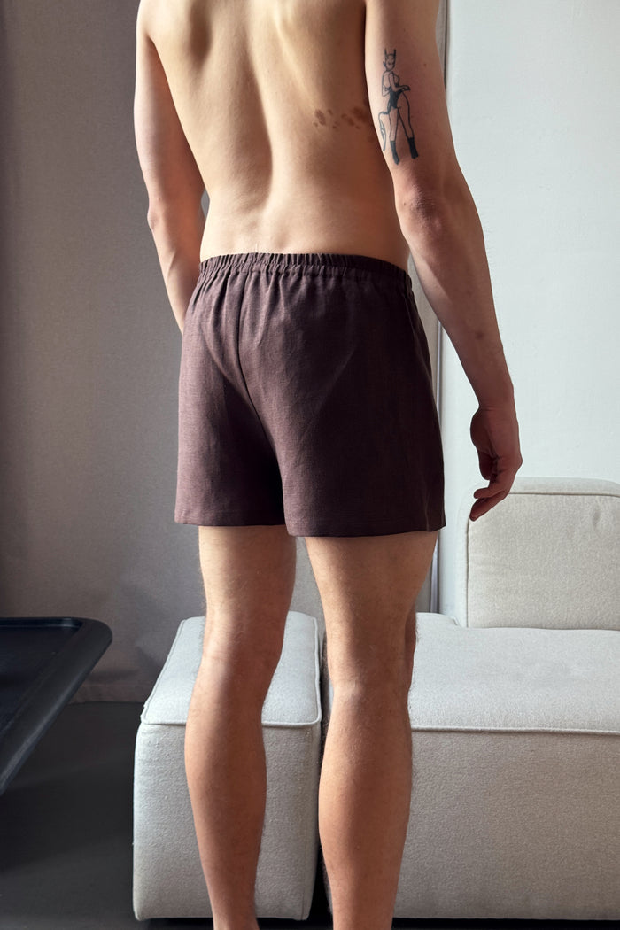 Men’s Linen Underwear NOPAL in Black